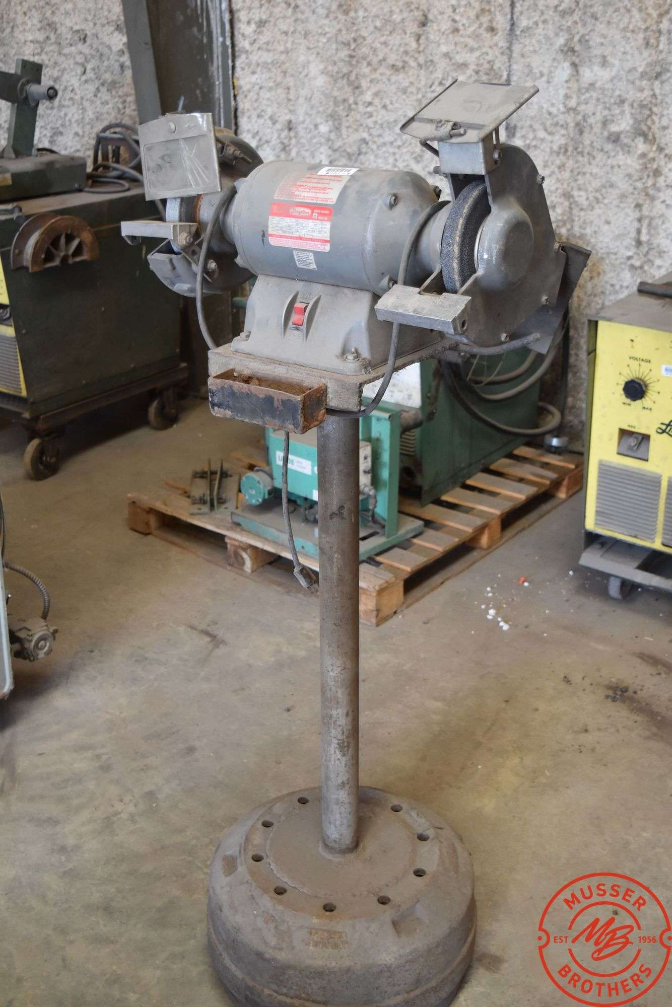 Dayton Bench Grinder on Stand