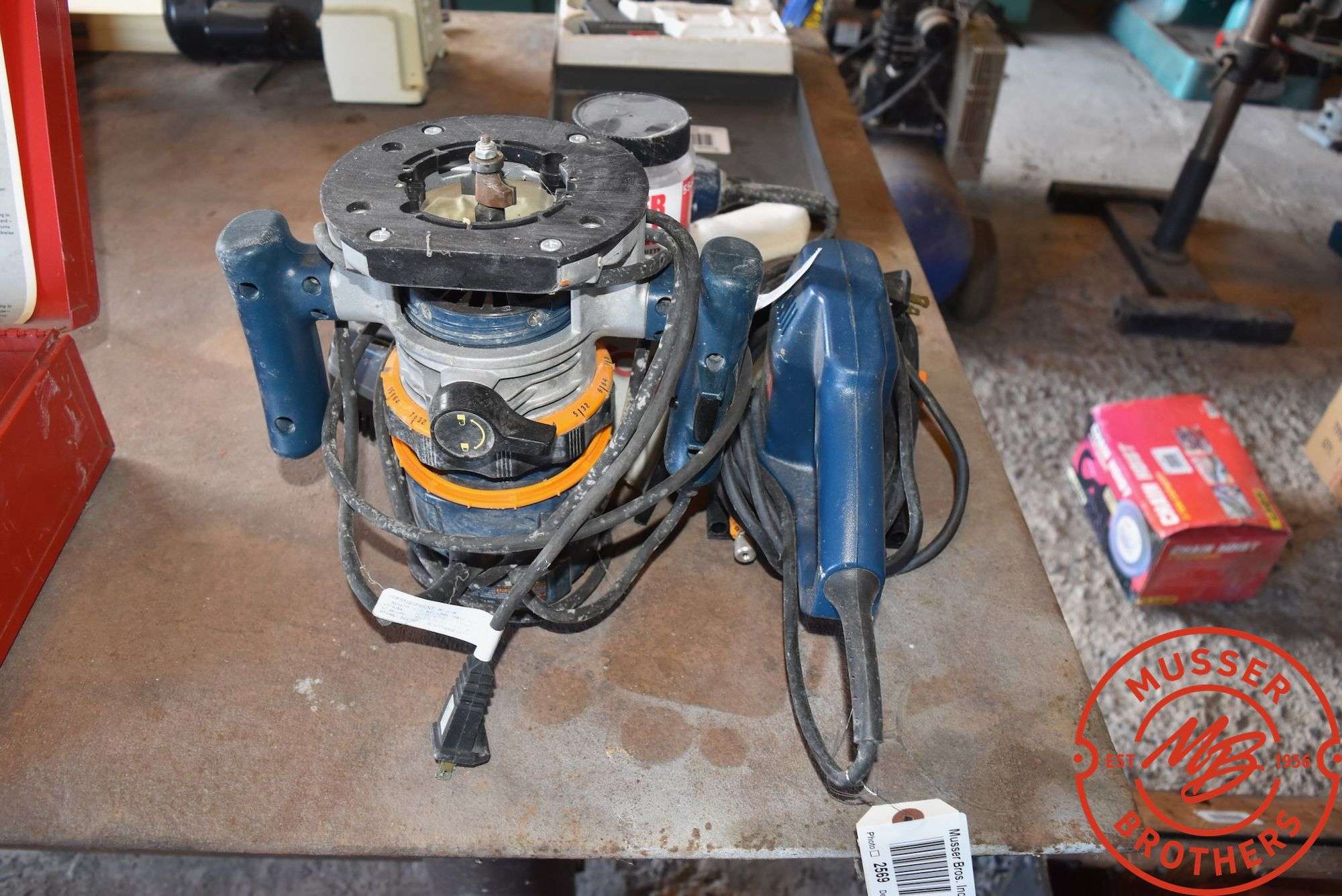 (3) Ryobi Power Tools:  Rotor, Quarter Sheet Sander, Biscuit Joiner