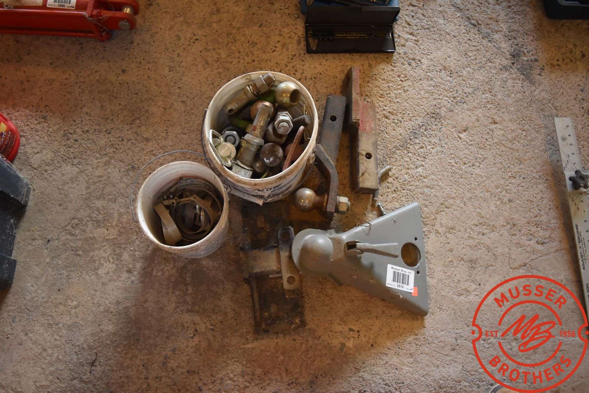 Assorted Lot of Hitches, Ball Hitches, & Pins