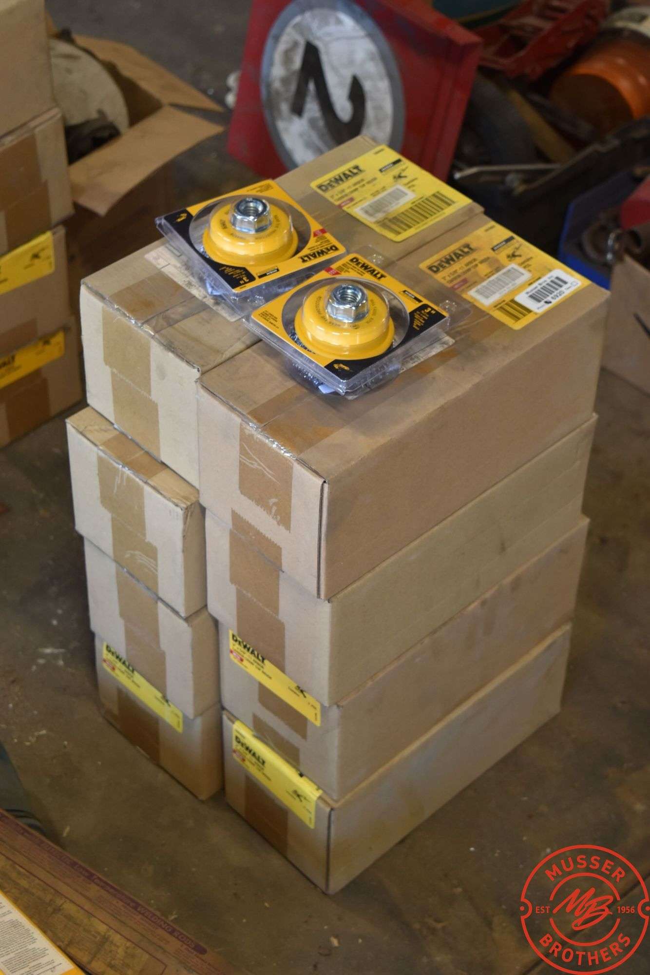 (8) Boxes Dewalt Carbon Crimp Cup Brushes
