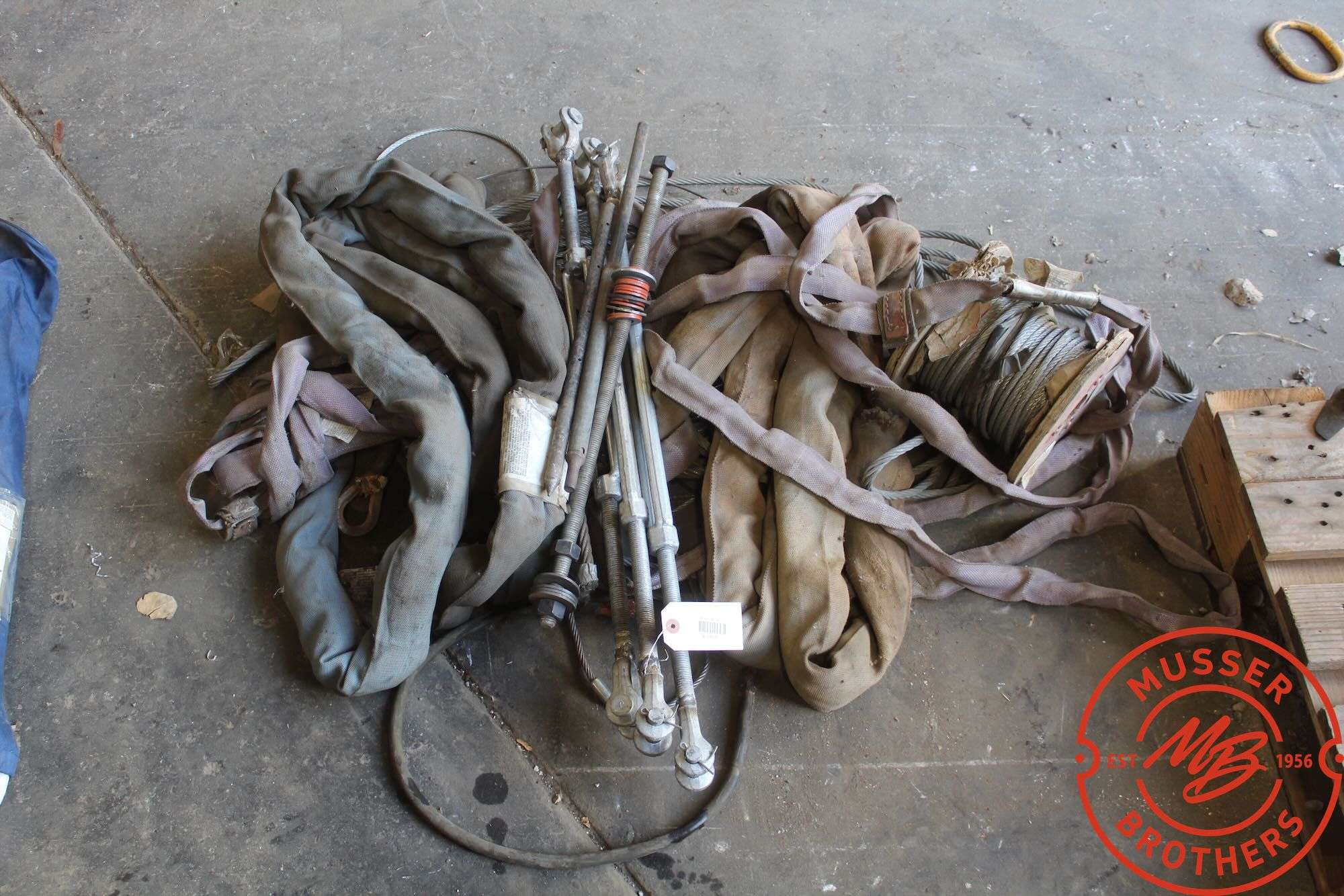 Assorted Cable w/ Turnbuckles, Nylon Straps