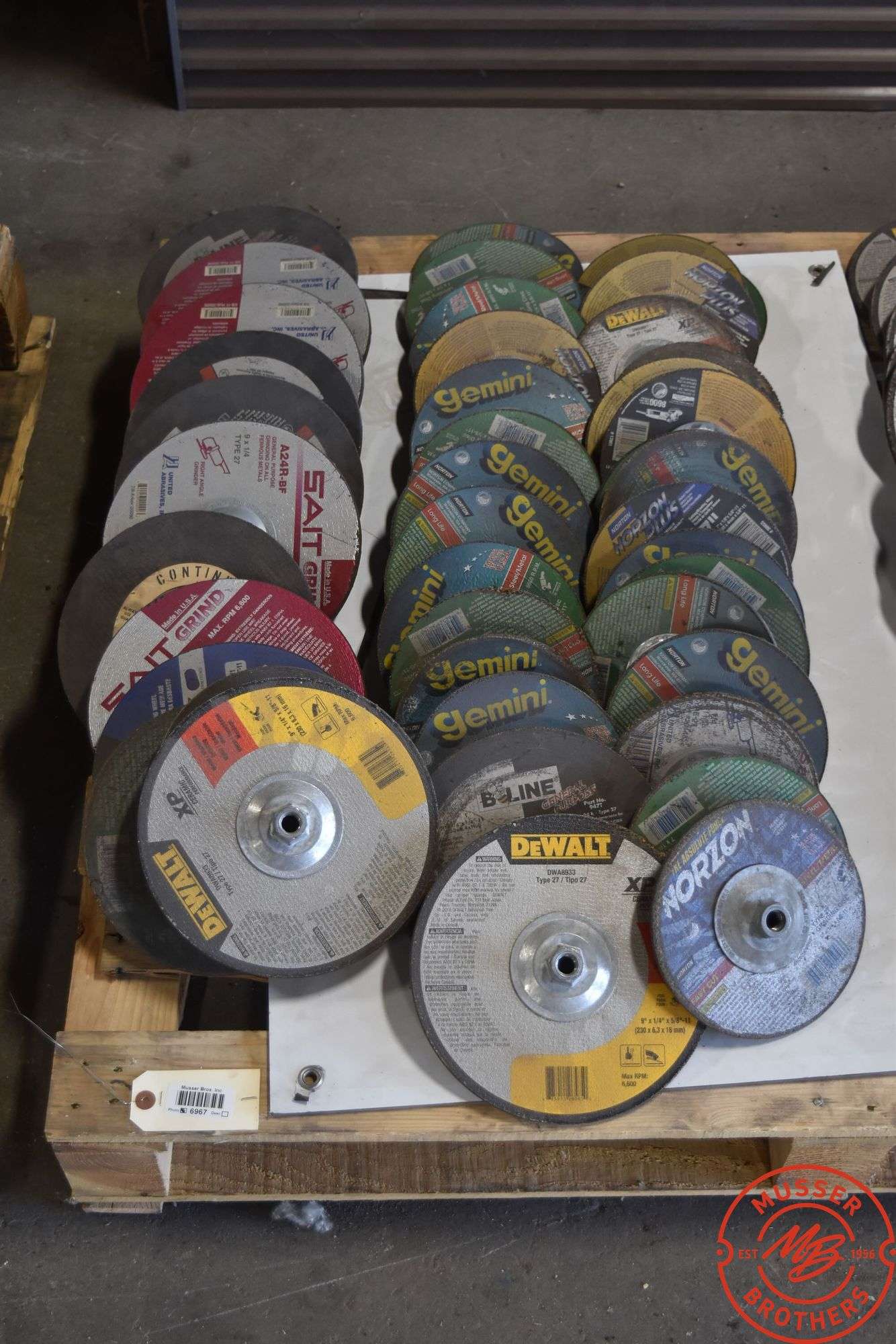 Assorted 7"-9" Grinding Wheels