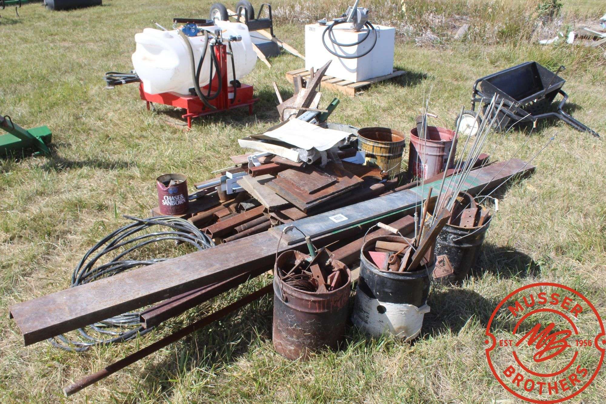 Pallet Lot of Steel Remnants & Scrap Iron