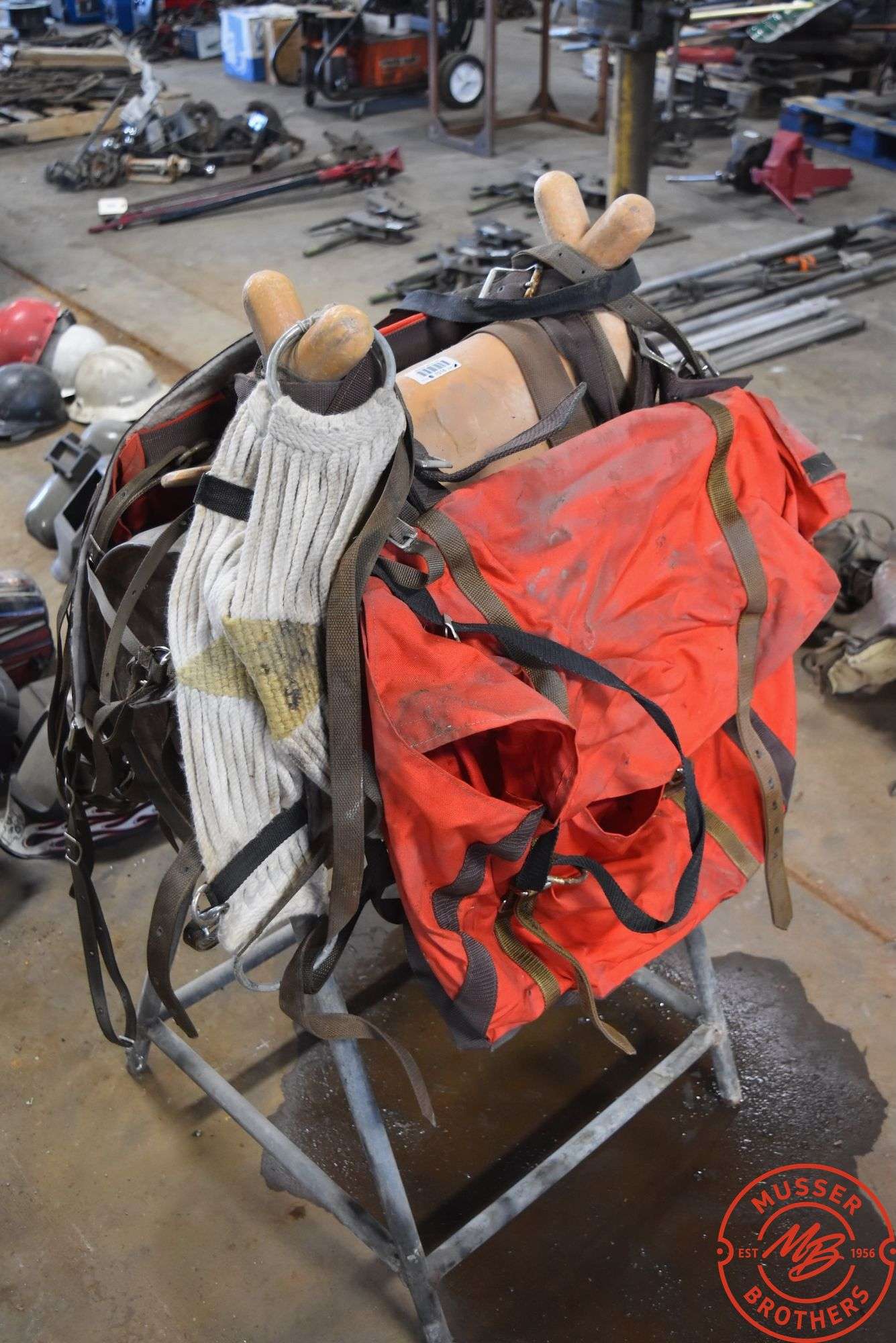 Pack Saddle w/ Panniers on Stand