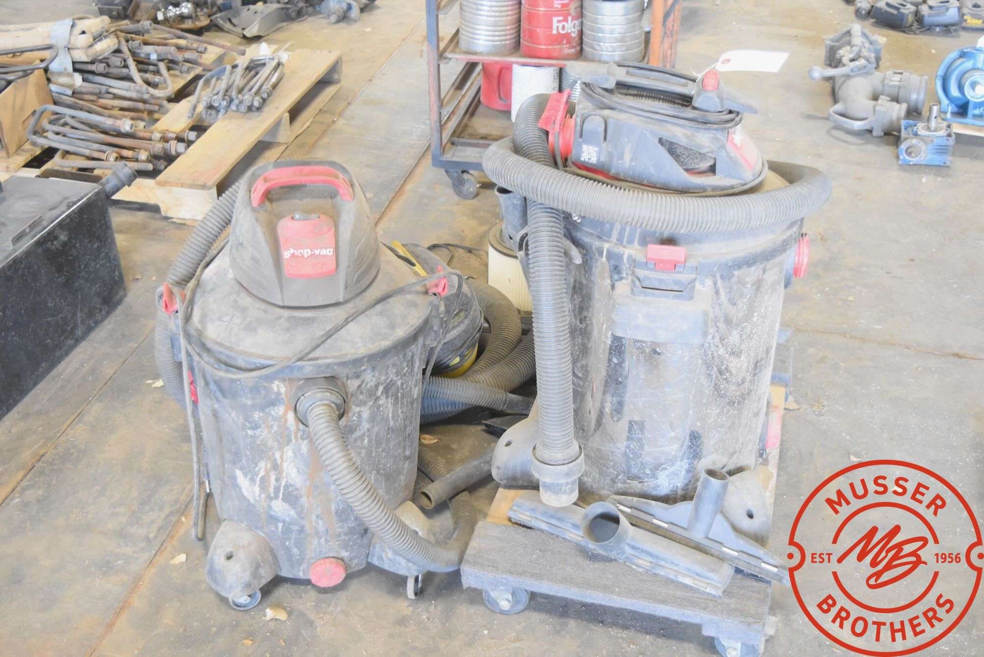 2-Shop Vacs w/ small Vac