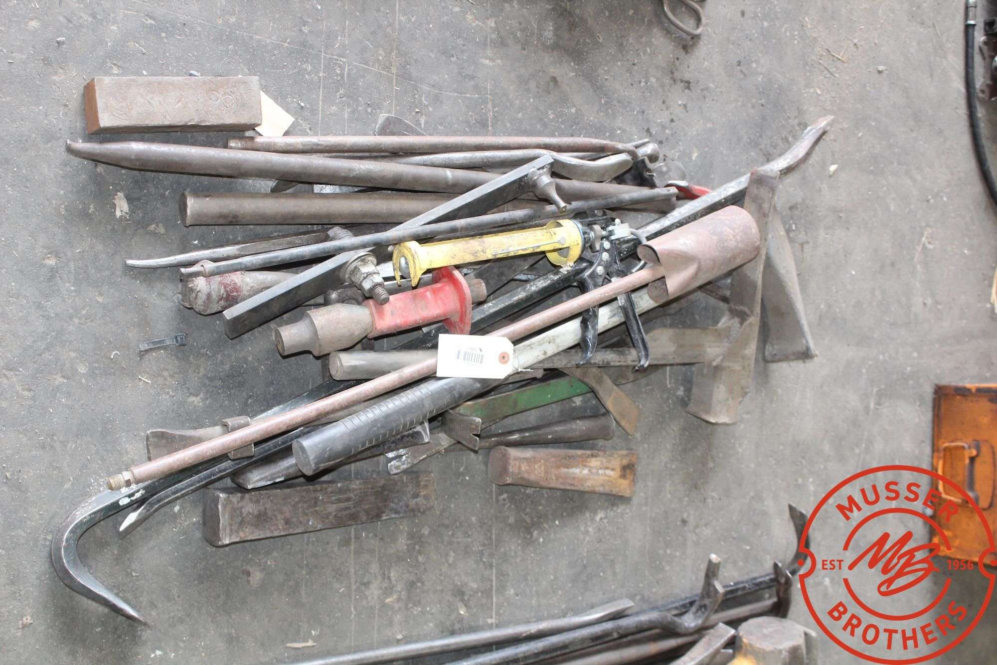 Assort. Hand Tools, Hammers, Pry Bars