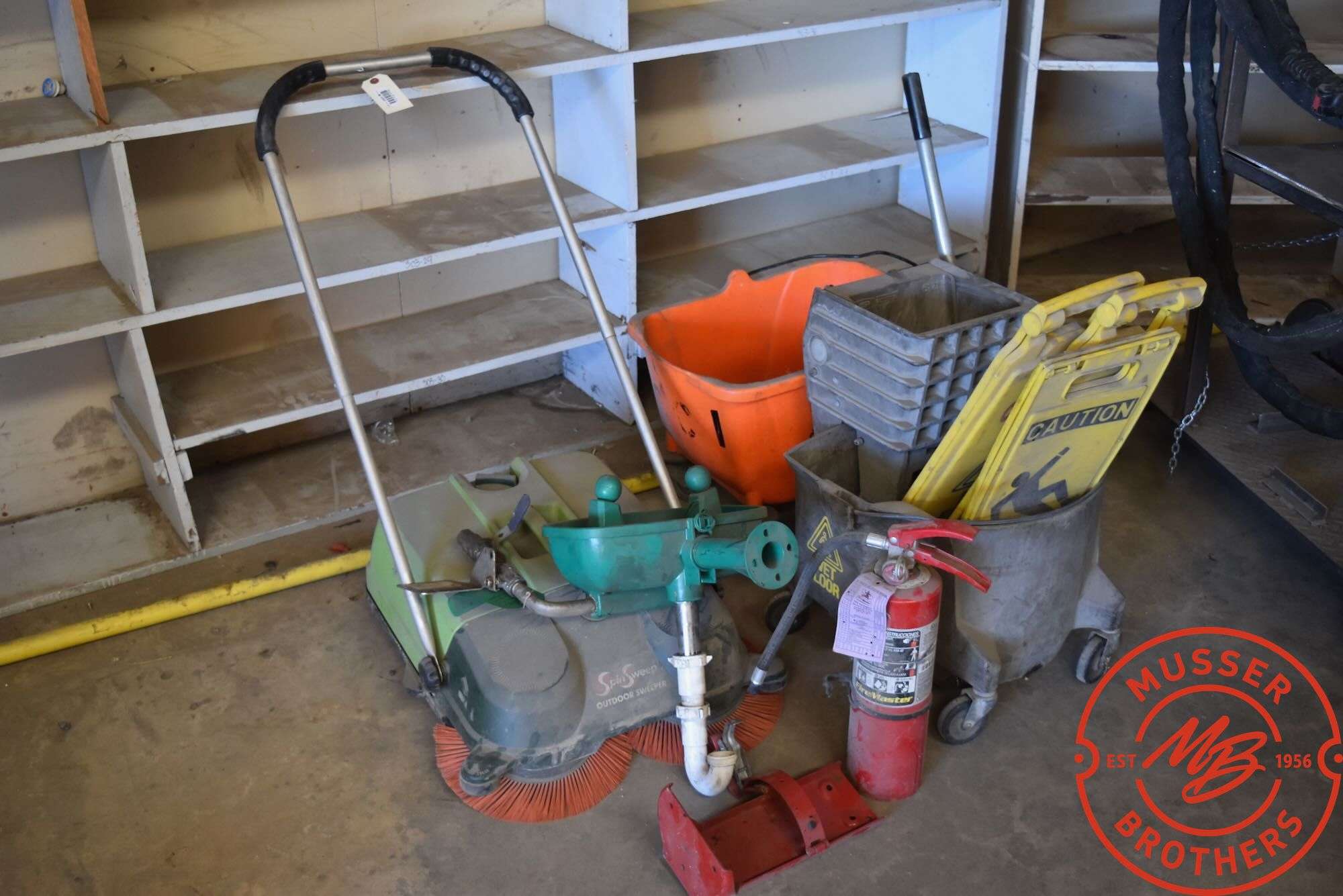 Mop Buckets w/ Push Sweeper