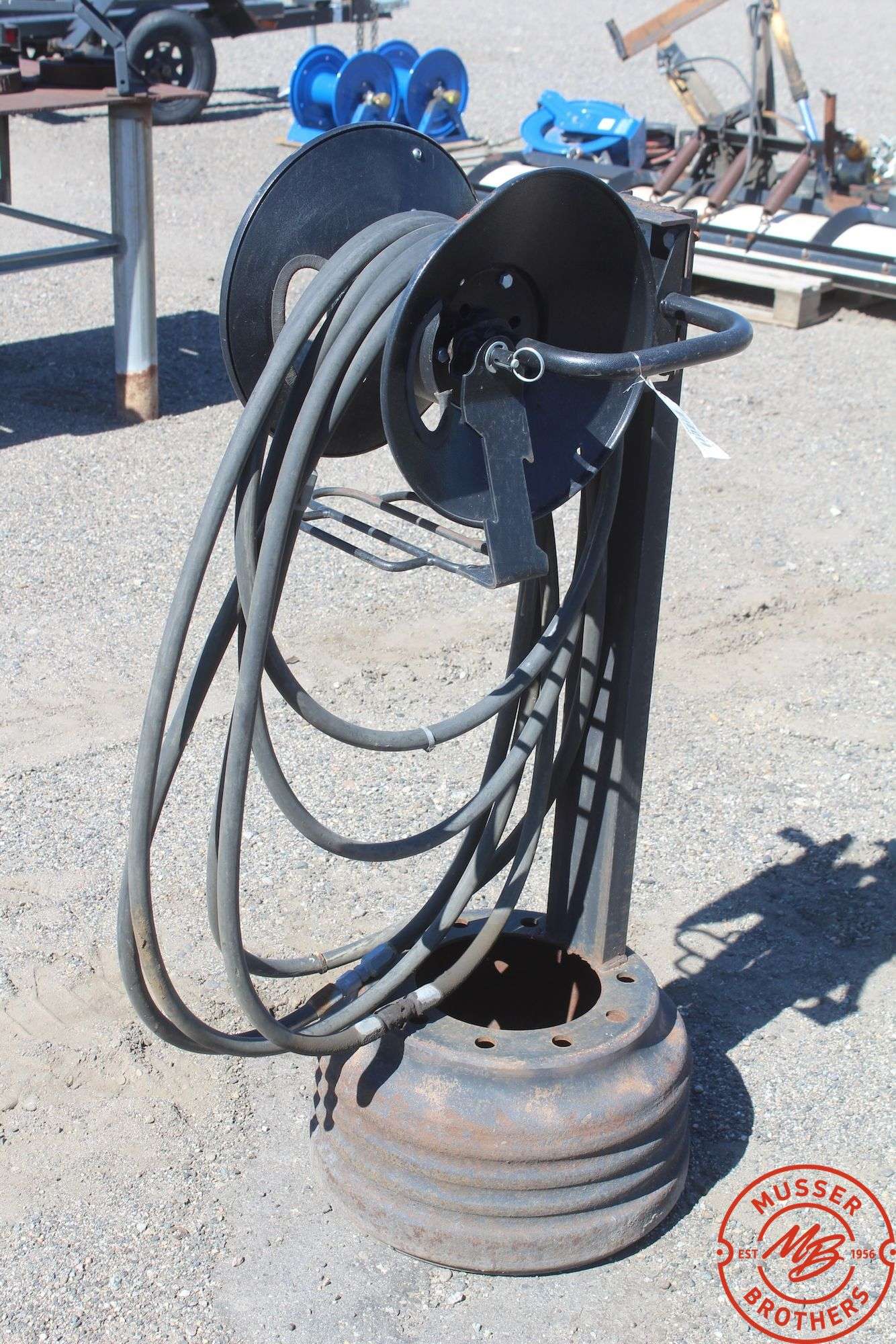 Hose Reel Mounted on Brake Drum