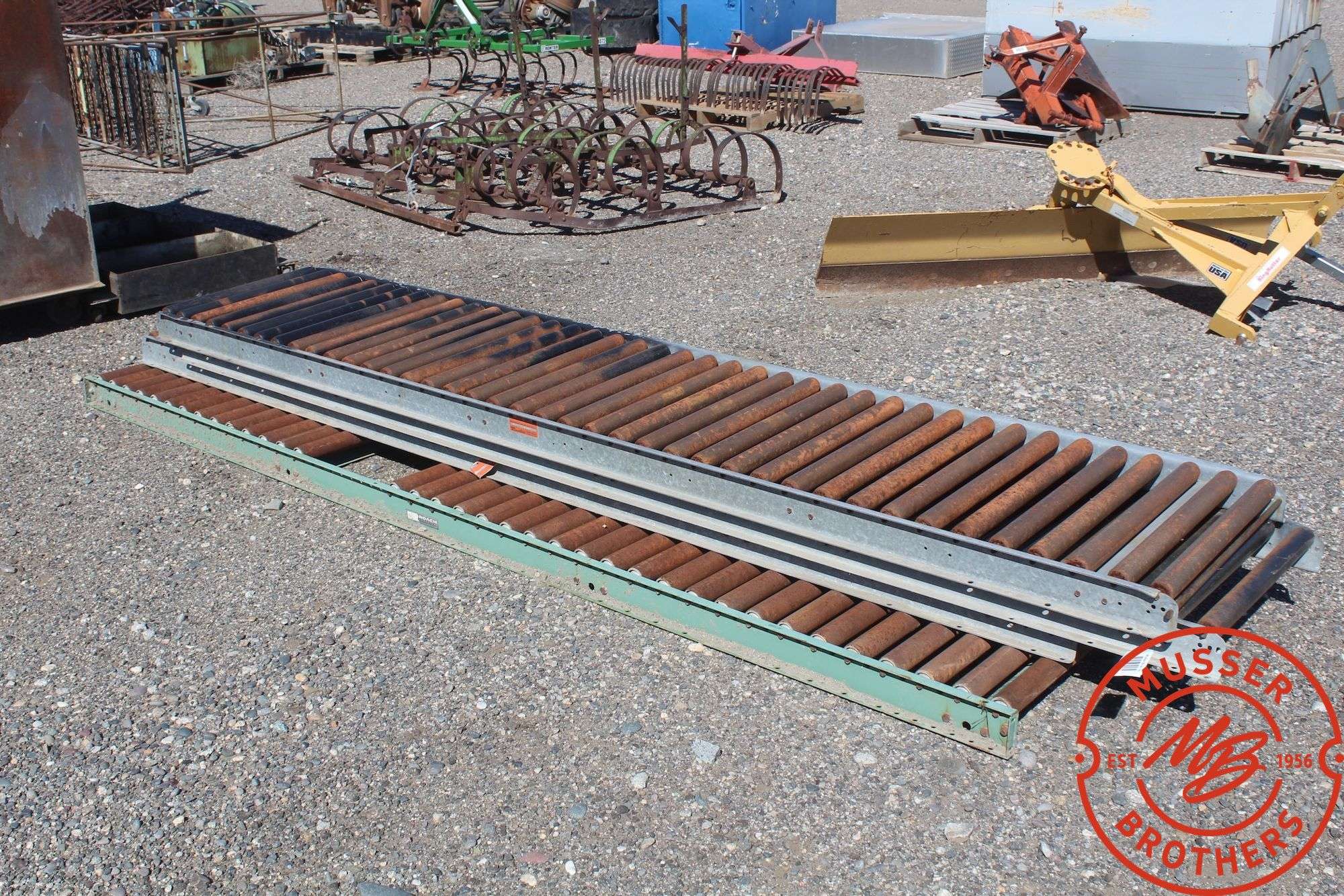 (3) 10'x24" Rapistan Roller Tables