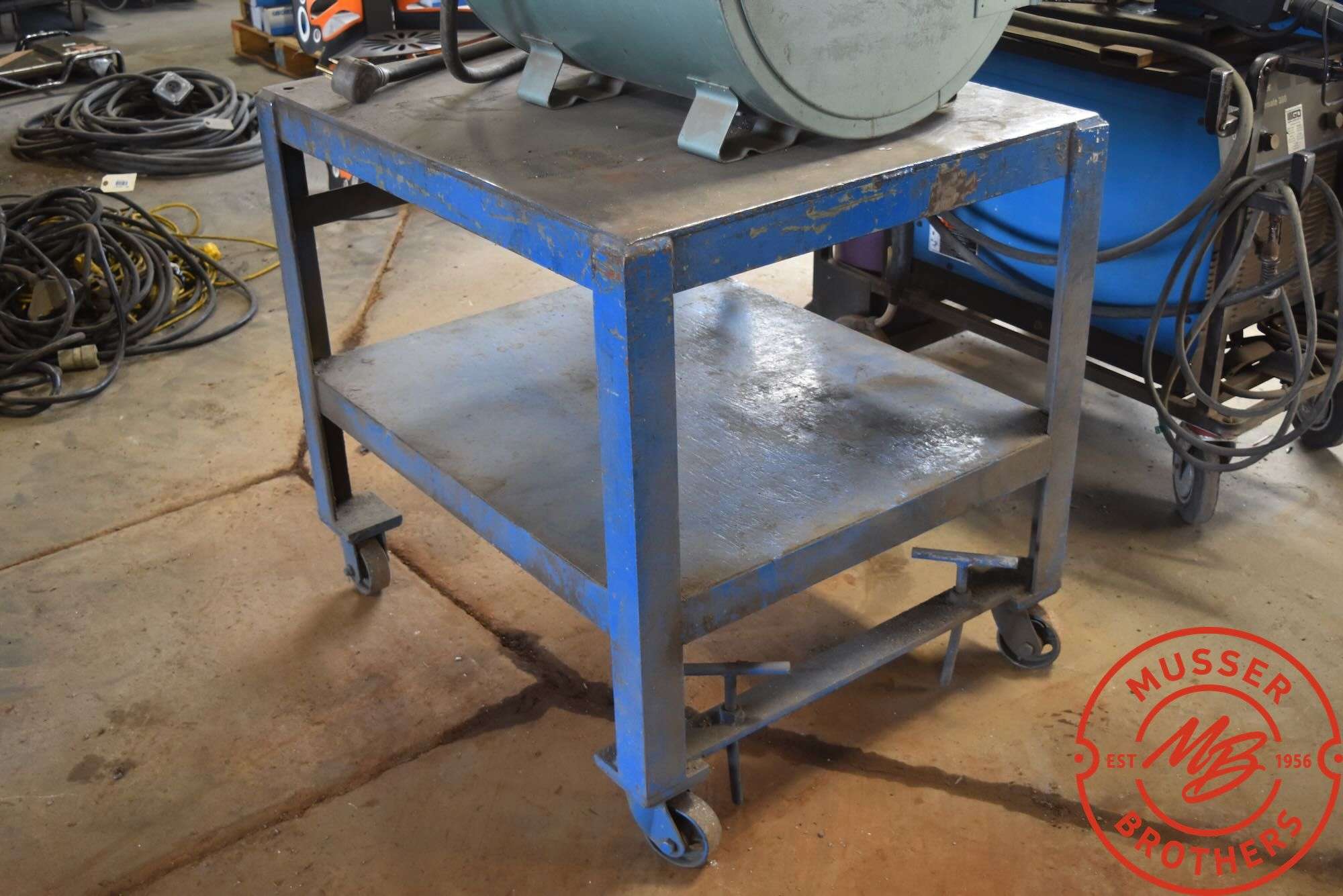 Metal Table w/ Rollers
