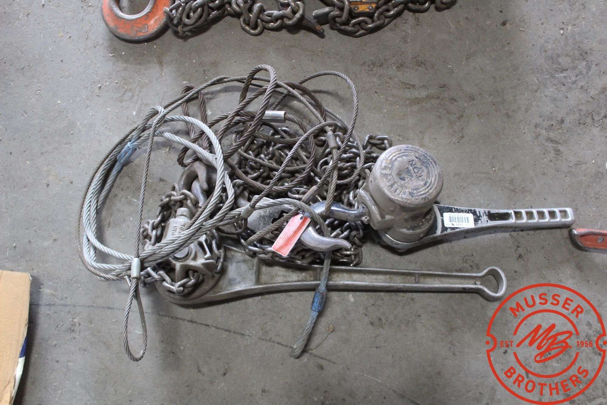 (2) 1 Ton Chain Come-Alongs