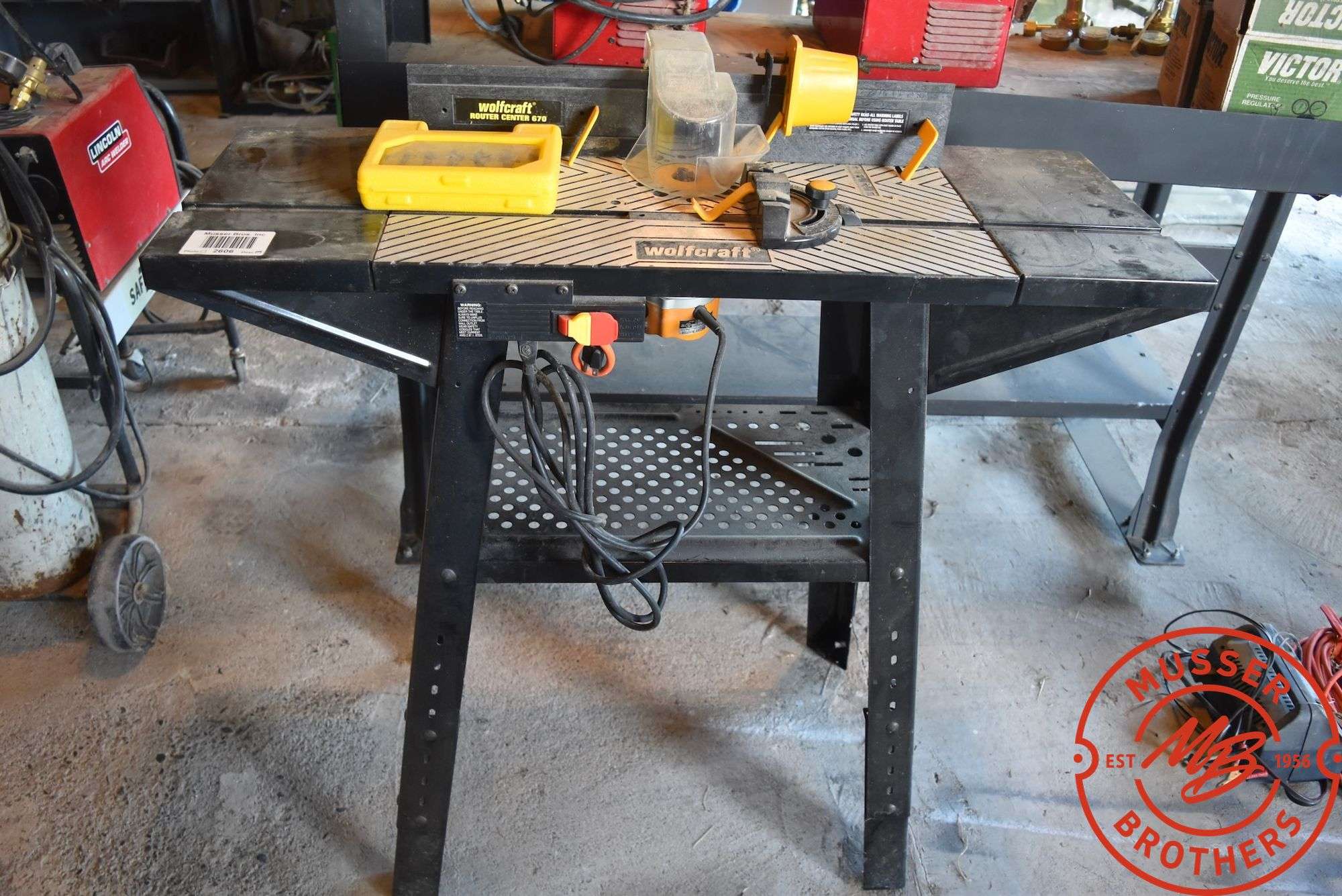 Wolfcraft Router Table w/Deluxe Router & Forstner Bits