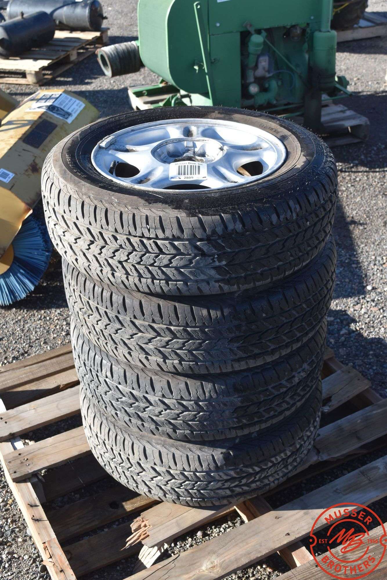 (4) Car Tires w/ Rims