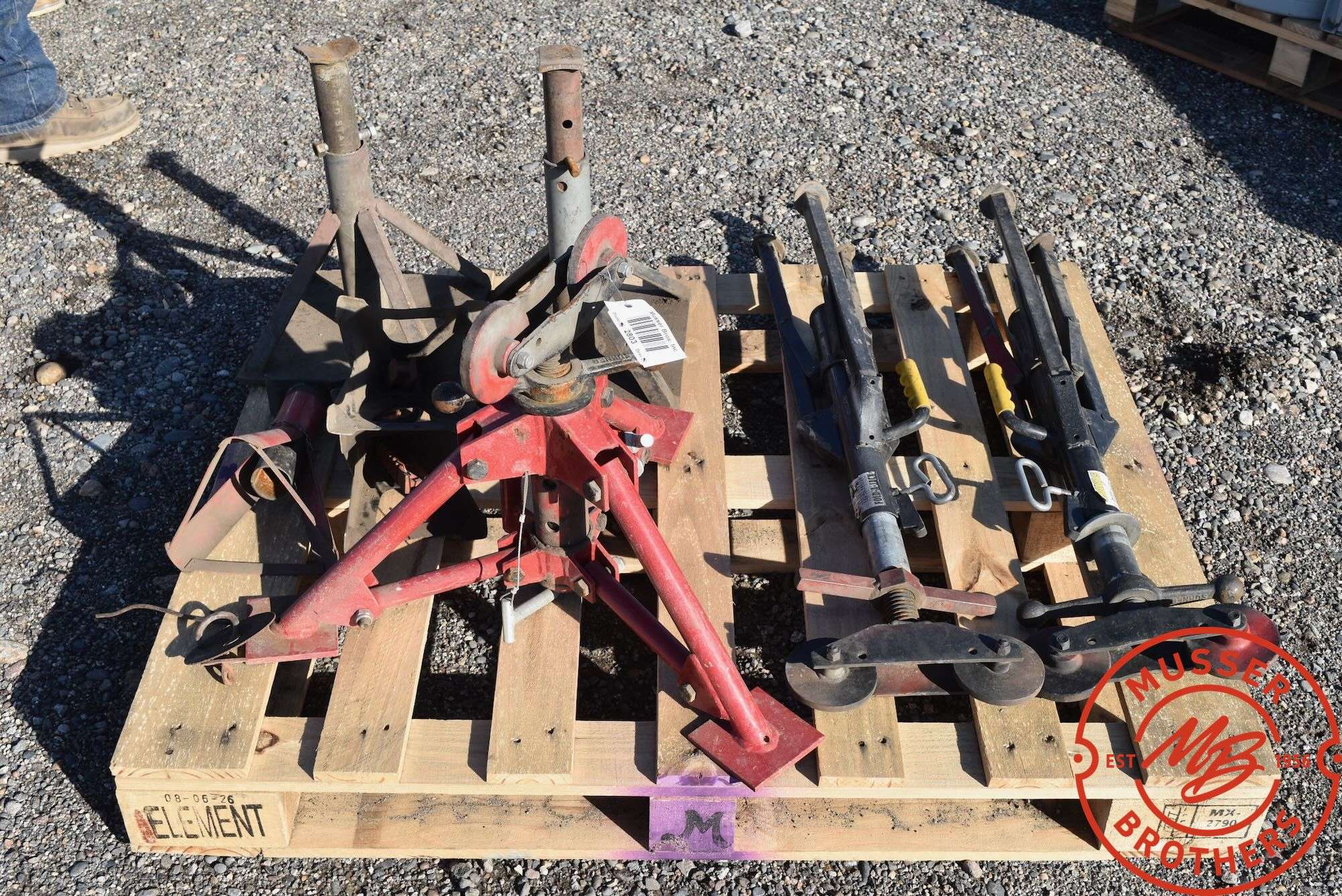 (3) Roller Stands, (5) Jack Stands