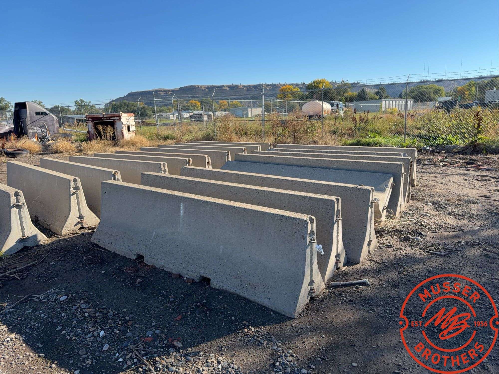 (15) 10'x30" Concrete Barriers