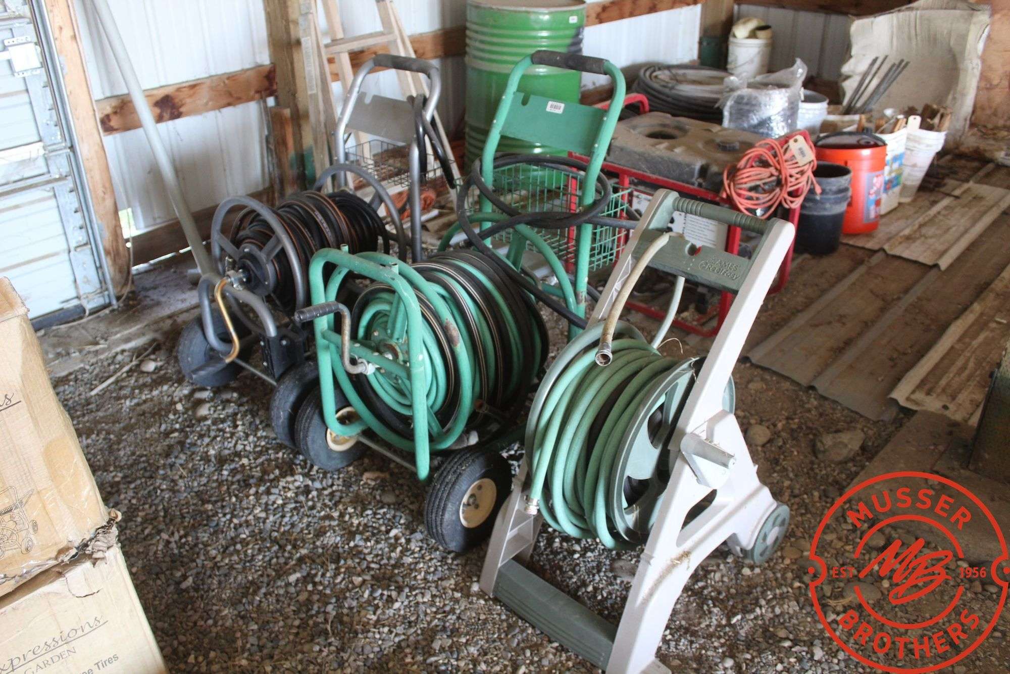 (3) Garden Hose Reels
