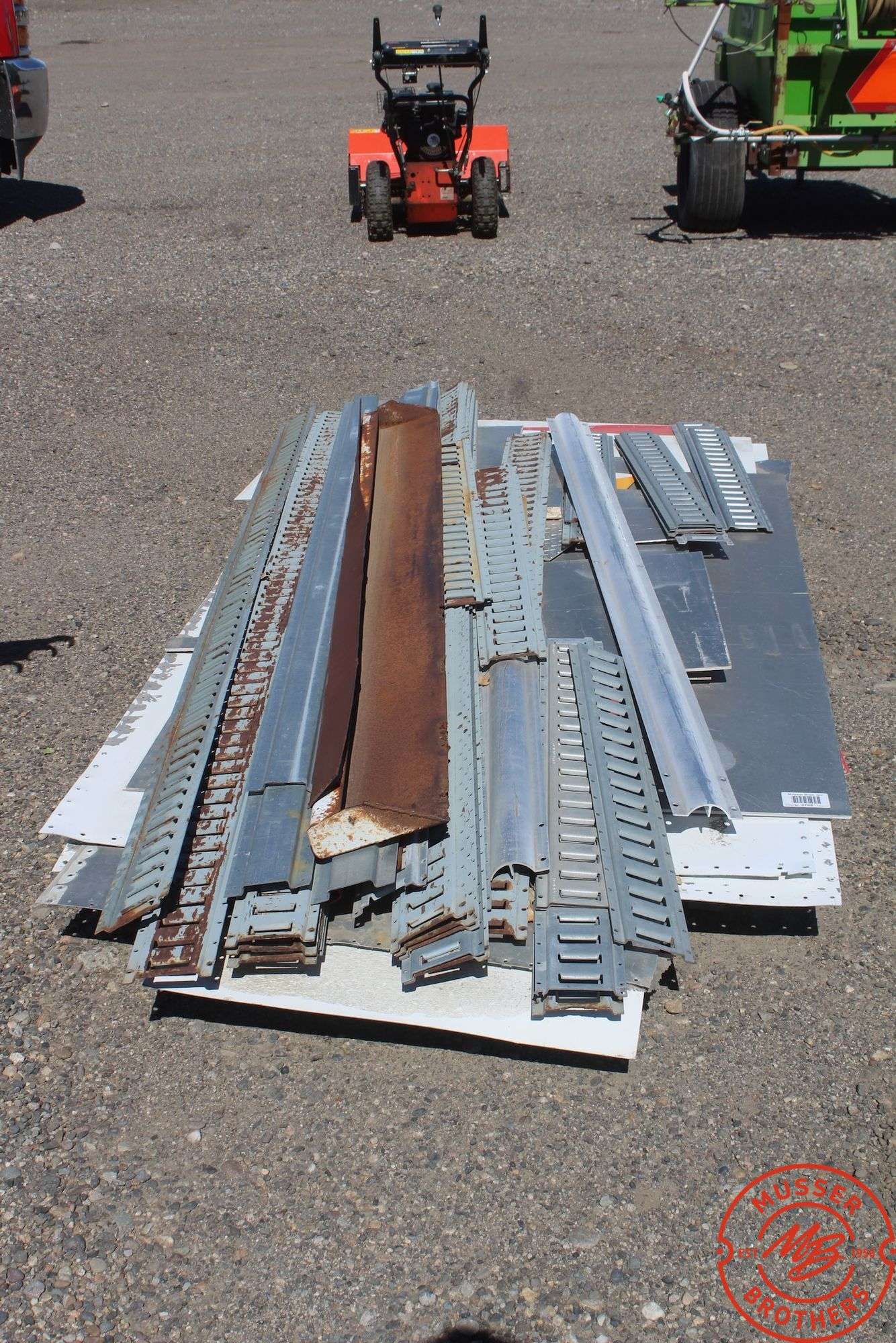 Assorted Trailer Tie Down Rails, Alum. Sheets