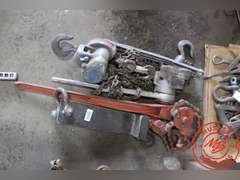 (2) 1.5 Ton Chain Come-Alongs