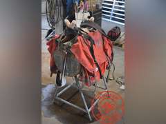 Pack Saddle w/ Panniers on Stand