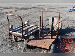 3-Trolley Carts + Antique Sled