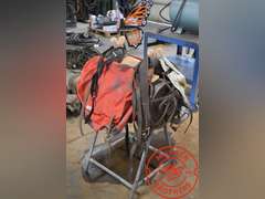 Pack Saddle w/ Panniers on Stand