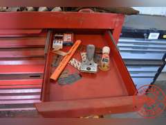 Stack-On Tool Chest on Rollers, Side Cabinet w/Tools & Accessories