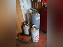 (3) Propane Bottles w/All-Pro Heater