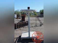 Steel Rack w/ rotating wheels
