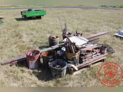 Pallet Lot of Steel Remnants & Scrap Iron