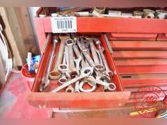 Stack-On Tool Chest on Rollers, Side Cabinet w/Tools & Accessories