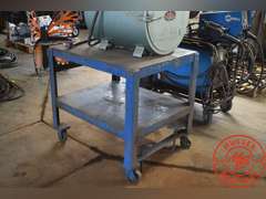 Metal Table w/ Rollers
