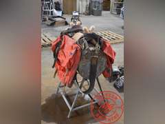 Pack Saddle w/ Panniers on Stand
