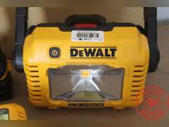 (3) 20v Job Lights w/DW Charger & (4) Aftermarket Batteries