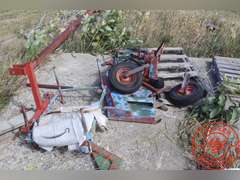 Bolins 60" Mower Parts & Pieces; (2) Gauge Wheels