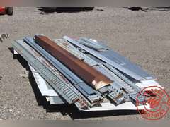 Assorted Trailer Tie Down Rails, Alum. Sheets