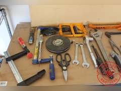 Assorted Tools in DeWalt Bag