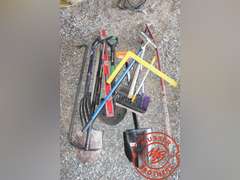Assorted Handtools, Shovels, Bars, Rakes misc