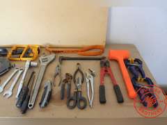 Assorted Tools in DeWalt Bag