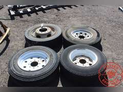 (4) Assorted Tires on Rims