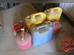 (7) Assorted Fuel Cans