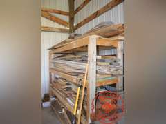 Assorted Wood on Rack