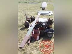 Pallet Lot of Steel Remnants & Scrap Iron