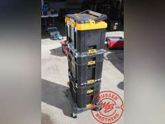 DeWalt T-STAK Tool Storage Boxes on Rollers