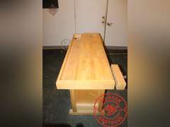 WoodenWhite Gate Work Bench w/Vises, 20"x60"x34"