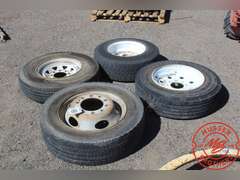 (4) Assorted Tires on Rims