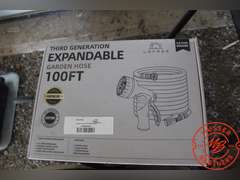 (3) New Backyard Expressions 4-wheel Hose Carts