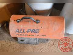 (3) Propane Bottles w/All-Pro Heater