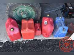 Assorted Plastic/Metal Gas Cans