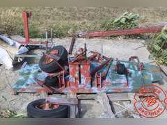Bolins 60" Mower Parts & Pieces; (2) Gauge Wheels