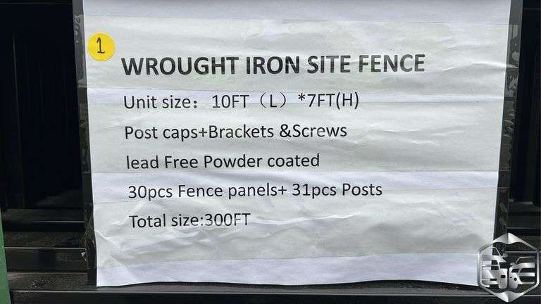 Wrought Iron Site Fence